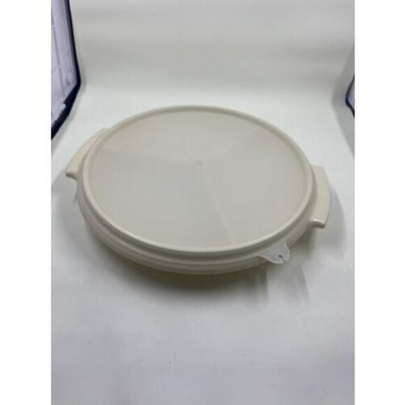 Tupperware White Condiment Caddy 608-1 With Lid 229-4 - Picture 4 of 5